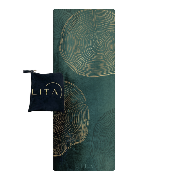 Yoga mat Lita Travel "Wild Tree" suede + rubber 183 x 68 x 0.1 cm